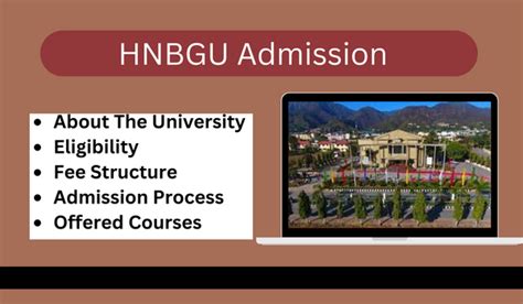 HNBGU: Admission 2024, Courses, Fees, Result, .